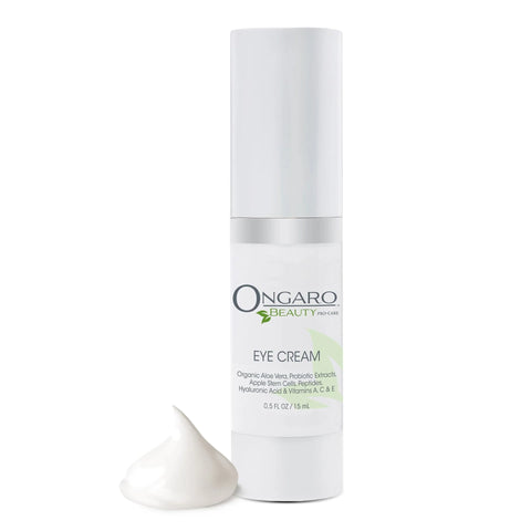 Ongaro Beauty Pro-Care Probiotic Eye Creme jar and pump